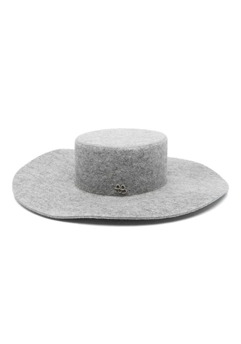 Cappello fedora con logo in grigio Ruslan baginskiy - donna